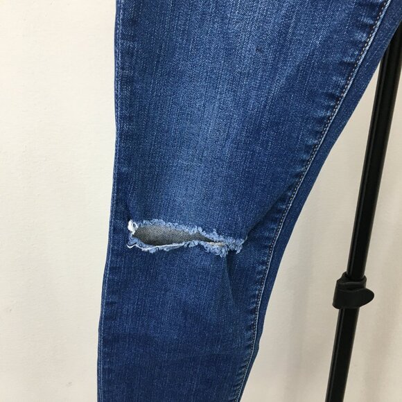 FRAME Columbia Road Slits Distressed Fray Hem Le Skinny De Jeanne Jeans - Picture 10 of 13